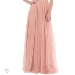Tulle blush skirt